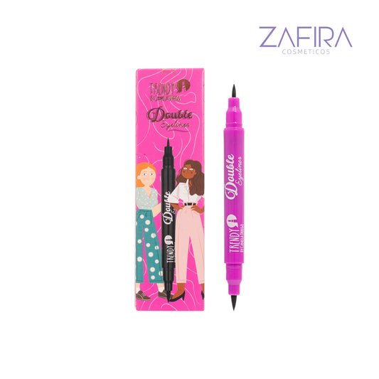Delineador En Plumón Doble Trendy - Zafira Cosmeticos