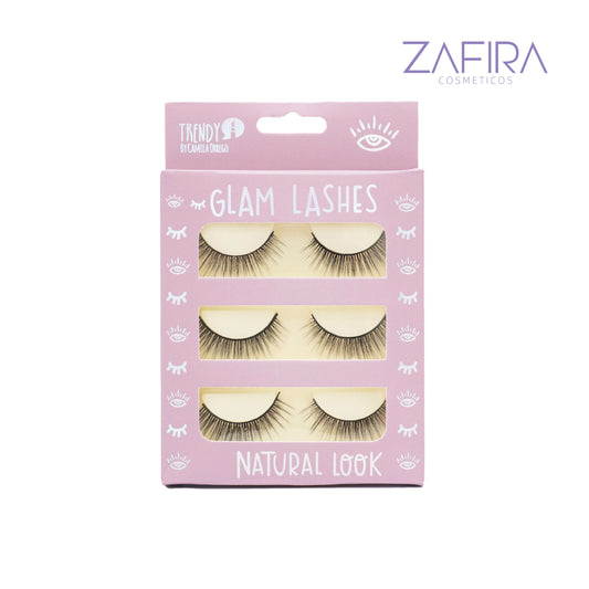 Pestañas Trendy Set x 3 Und Glam Lashes